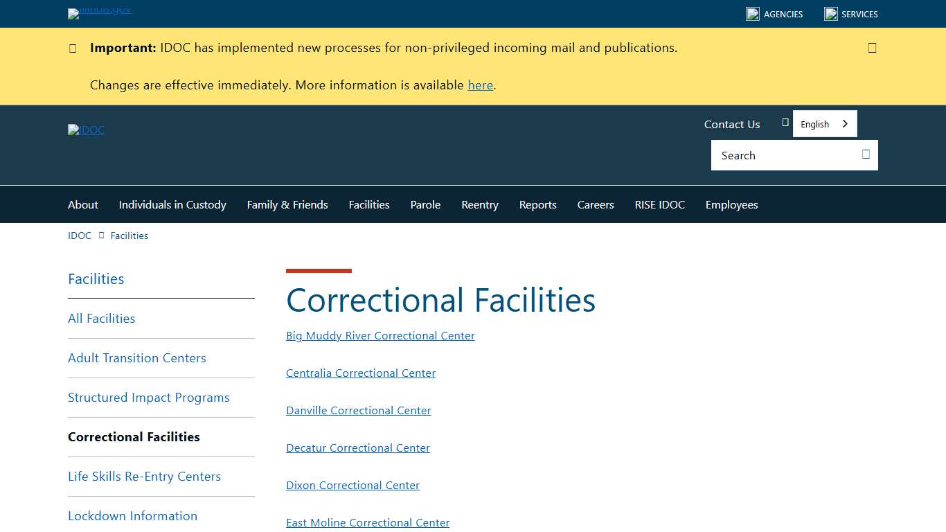 Correctional Facilities